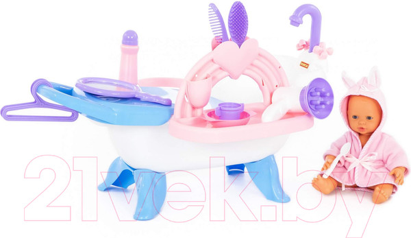 Изображение товара Пупс с аксессуарами Полесье Набор для купания кукол №2 / 83432