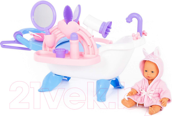 Изображение товара Пупс с аксессуарами Полесье Набор для купания кукол №2 / 83432