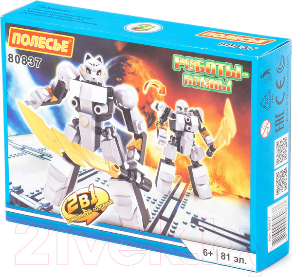 Изображение товара Конструктор Полесье Классик Роботы-воины-1.3 / 80837