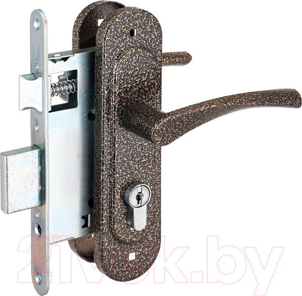 Изображение товара Замок врезной Птимаш ЗВ4-3.07 / ЗВ4-0623 (бронза)