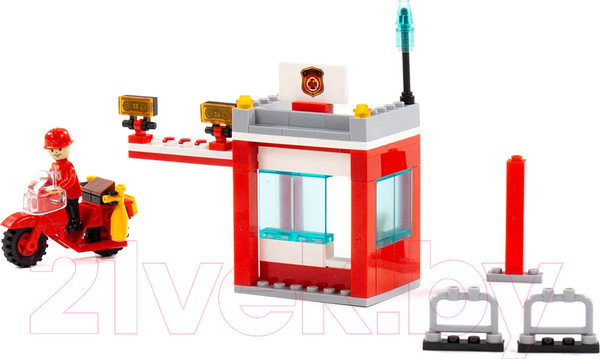 Изображение товара Конструктор Полесье Классик Пожарная служба-1.8 / 80943 (86эл)