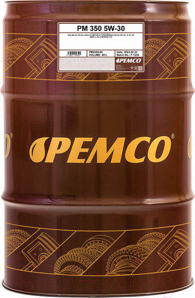Изображение товара Моторное масло Pemco iDrive 350 5W30 SN/CF / PM0350-60 (60л)