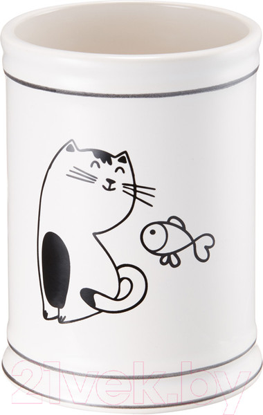 Изображение товара Стакан для зубной щетки и пасты FORA Happy Cats FOR-HC044