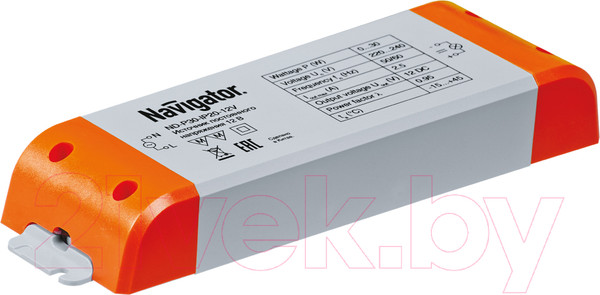 Изображение товара Драйвер для светодиодной ленты Navigator 71 461 ND-P30-IP20-12V
