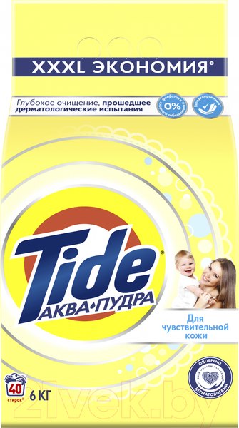 Стиральный порошок Tide Для чувствительной кожи (6кг, Автомат)
