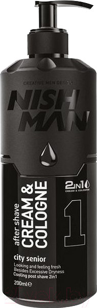 Изображение товара Крем после бритья NishMan 01 After Shave Cream Cologne City Senior 2 in 1 (200мл)