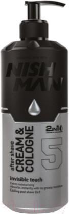 Изображение товара Крем после бритья NishMan 05 After Shave Cream Cologne Invisible Touch 2 in 1 (200мл)