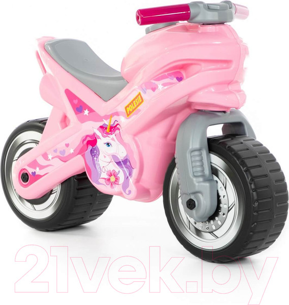 Изображение товара Каталка детская Полесье МХ Мотоцикл / 80608 (розовый)