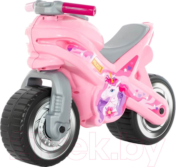 Изображение товара Каталка детская Полесье МХ Мотоцикл / 80608 (розовый)