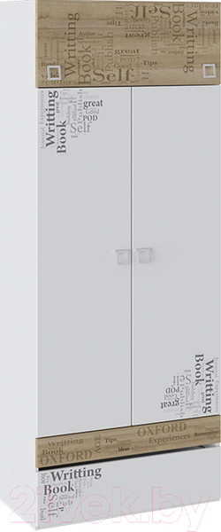 Изображение товара Шкаф ТриЯ Оксфорд ТД-139.07.22 (ривьера/белый с рисунком)