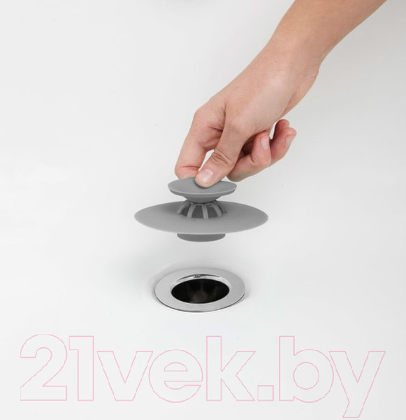 Изображение товара Накладка на сливное отверстие Umbra Flex 023464-918 (серый)