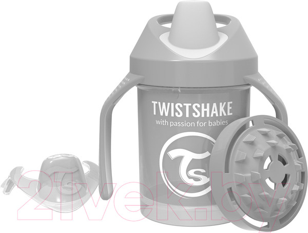 Изображение товара Поильник Twistshake Mini Cup / 78272 (230мл, пастельный серый)