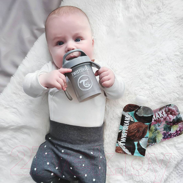 Изображение товара Поильник Twistshake Mini Cup / 78272 (230мл, пастельный серый)