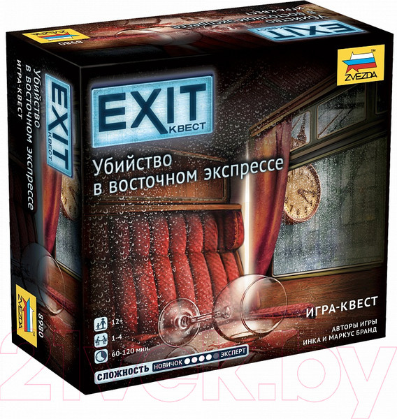 Изображение товара Настольная игра Звезда Exit Квест. Убийство в восточном экспрессе / 8980