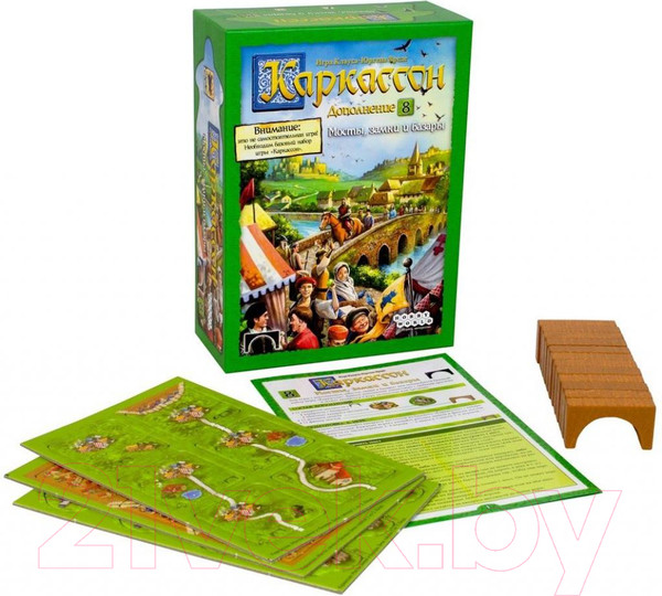 Изображение товара Дополнение к настольной игре Мир Хобби Каркассон 8. Мосты замки и базары / 915224