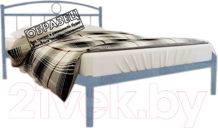 Изображение товара Полуторная кровать Князев Мебель Люмия ЛЯ.120.200.С (серый муар)