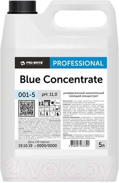 Изображение товара Универсальное чистящее средство Pro-Brite Blue Concentrate низкопенный (5л)