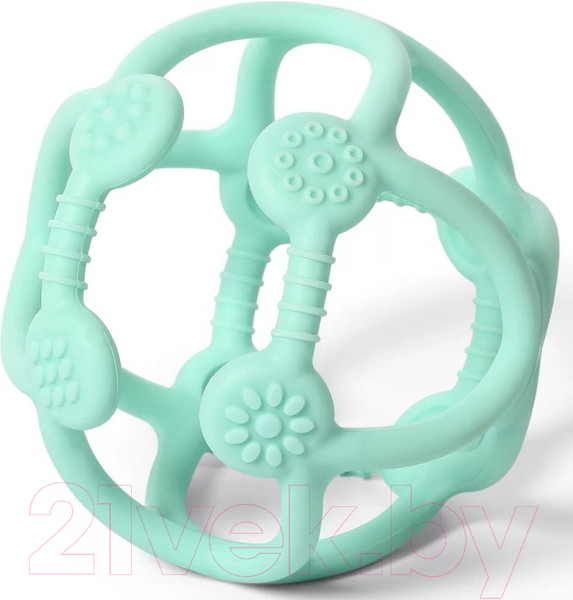 Изображение товара Прорезыватель для зубов BabyOno Ortho 0м+ / 489/01 (бирюзовый)