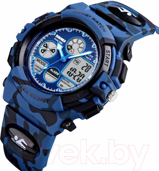 Изображение товара Часы наручные детские Skmei 1163 (синий камуфляж)