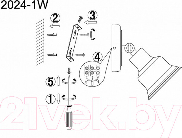 Изображение товара Бра FAVOURITE Clochette 2024-1W