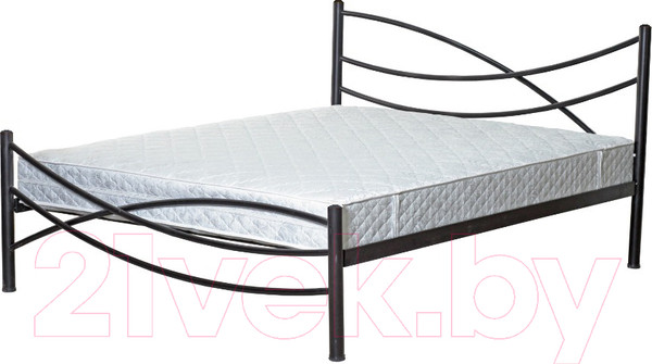 Изображение товара Полуторная кровать Князев Мебель Калифорния КЯ.140.190.К (коричневый муар)