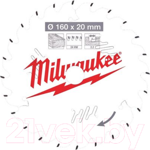 Изображение товара Пильный диск Milwaukee 4932471290
