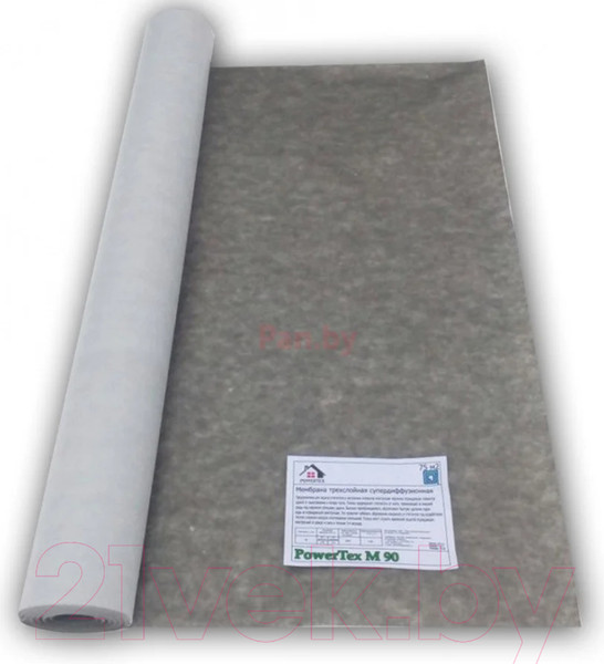 Изображение товара Диффузионная мембрана Powertex Трехслойная М90 (75м.кв)