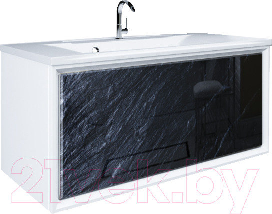 Изображение товара Тумба под умывальник 1Марка Seattle 90П / У72809 (черный камень)