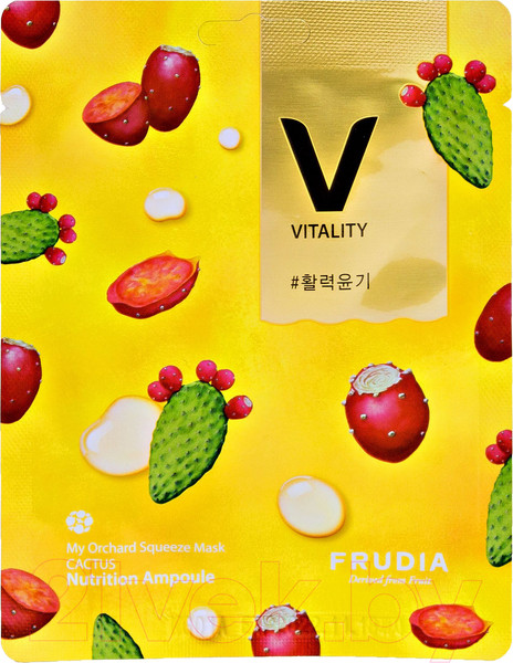 Изображение товара Маска для лица тканевая Frudia Витализирующая с кактусом (20мл)