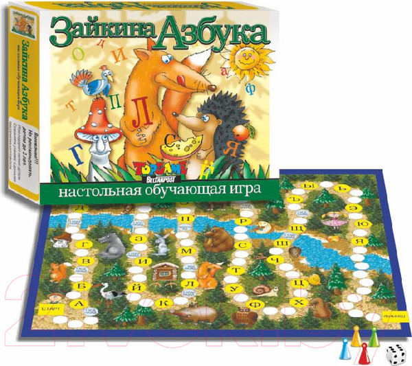 Изображение товара Настольная игра Topgame Зайкина азбука / 01638