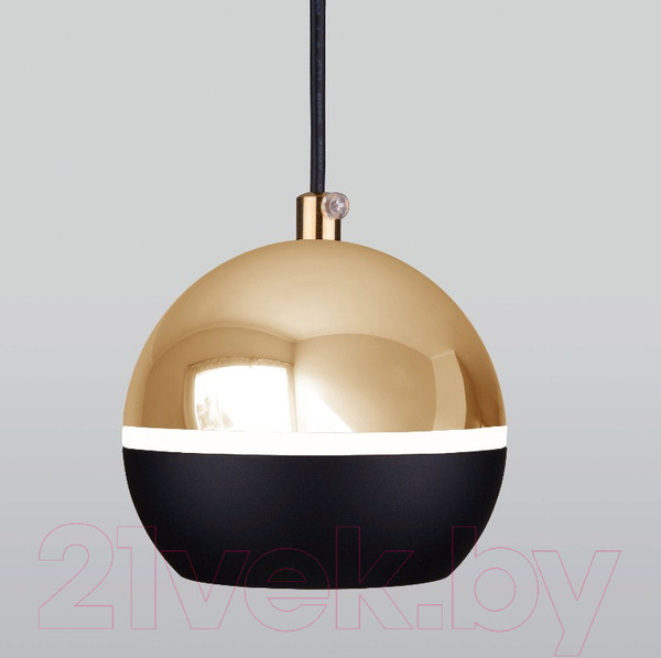 Изображение товара Потолочный светильник Elektrostandard DLS023 9W 4200K (черный /золото)