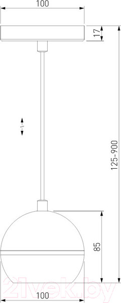 Изображение товара Потолочный светильник Elektrostandard DLS023 9W 4200K (черный /золото)