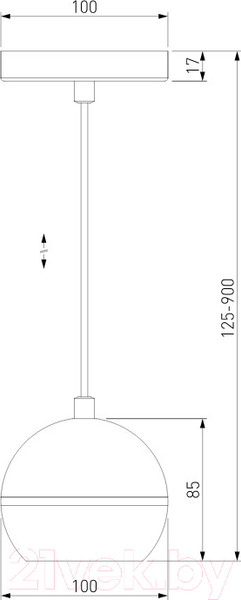 Изображение товара Потолочный светильник Elektrostandard DLS023 9W 4200K (белый/хром)