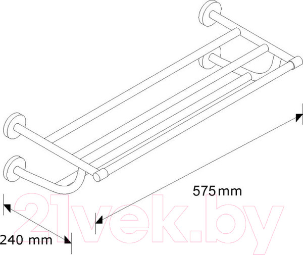 Изображение товара Полка для полотенца Merida MHW09