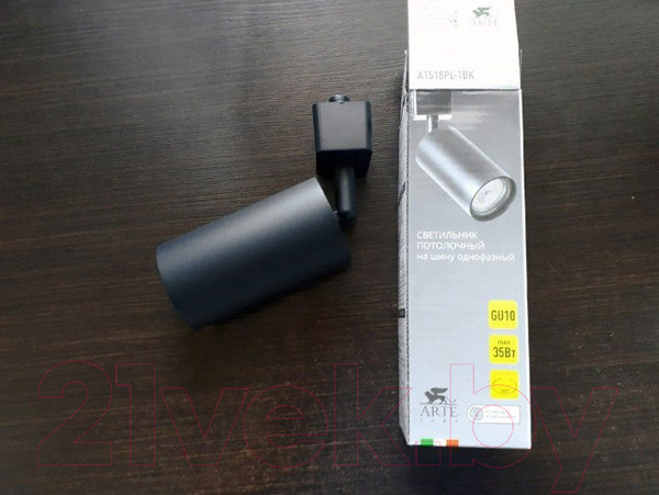 Изображение товара Трековый светильник Arte Lamp Ridge Track A1518PL-1BK