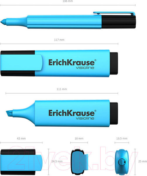 Изображение товара Текстовыделитель Erich Krause Visioline V-20 / 30944