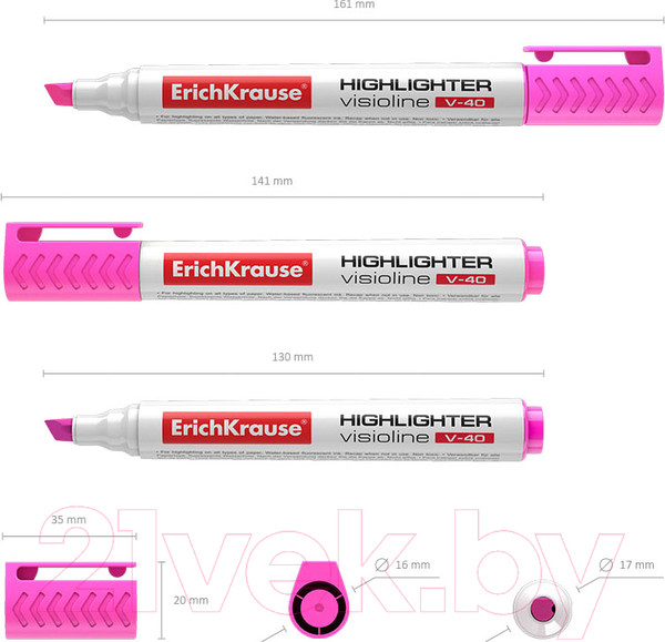 Изображение товара Текстовыделитель Erich Krause Visioline V-40 / 30976