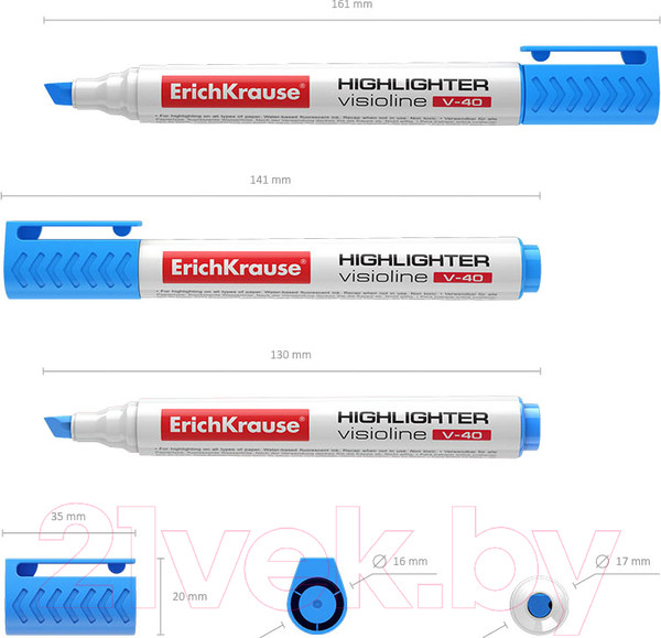 Изображение товара Текстовыделитель Erich Krause Visioline V-40 / 30978