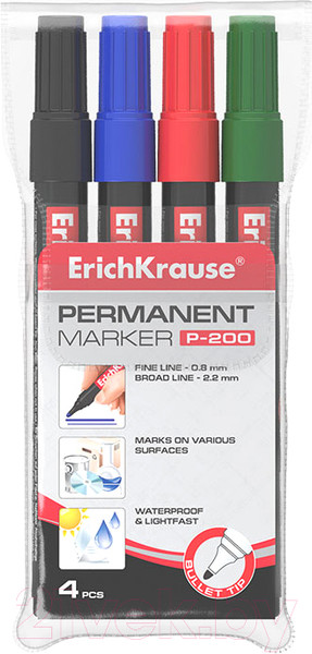 Изображение товара Набор маркеров Erich Krause P-200 / 11606