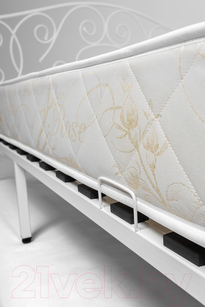 Изображение товара Двуспальная кровать Князев Мебель Виктория ВЯ.180.200.Б (белый муар)