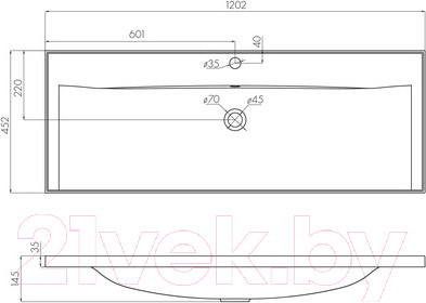 Изображение товара Умывальник Акватон Айрис 120 (1A729631AG010)