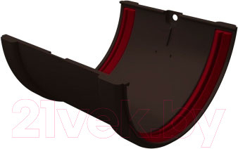 Изображение товара Соединитель желобов Grand Line ПВХ (графит)