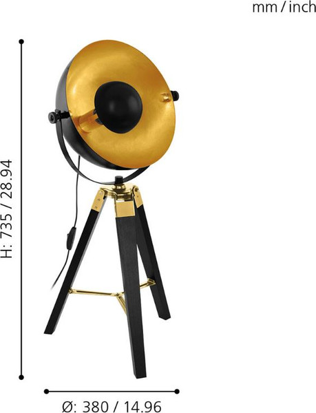 Изображение товара Прикроватная лампа Eglo Covaleda 49617