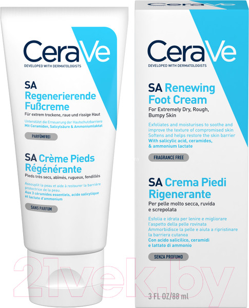 Изображение товара Крем для ног CeraVe Для сухой потрескавшейся кожи (88мл)
