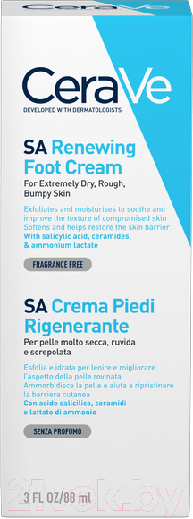 Изображение товара Крем для ног CeraVe Для сухой потрескавшейся кожи (88мл)