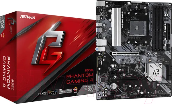 Изображение товара Материнская плата AsRock B550 Phantom Gaming 4