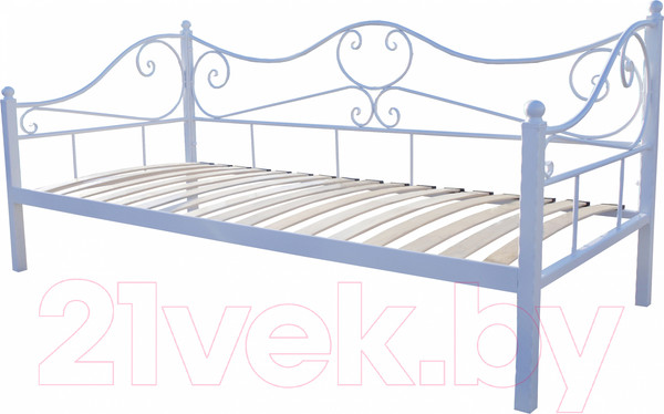 Изображение товара Кровать-тахта Князев Мебель Валенсия ВАЯ.90.200.С (серый муар)