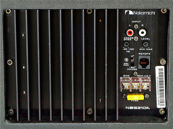 Изображение товара Корпусной активный сабвуфер Nakamichi NBS210A
