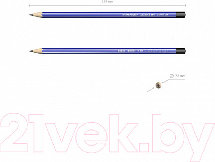 Изображение товара Простой карандаш Erich Krause Grafica 100 B / 45609