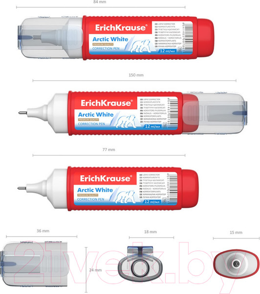 Изображение товара Корректор для текста Erich Krause Arctic White / 14097